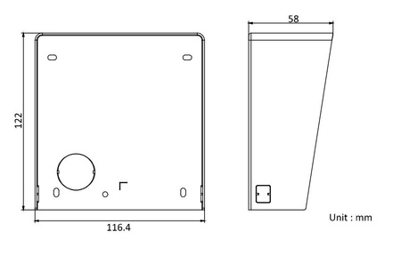 Daszek do stacji bram. HIKVISION DS-KABD8003-RS1