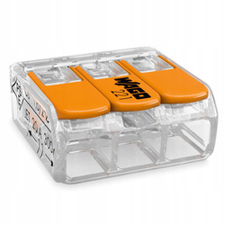 Szybkozłączka Wago 221-413 0,2-4 mm² / 3 , 1 szt. 221-413