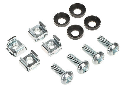 Śruby montażowe 4xM6 z koszykami