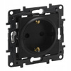 LEGRAND Niloe CZARNE Gniazdo zasilające SCHUKO 863520 2P+Z