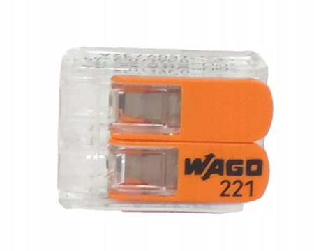 Szybkozłączka uniwersalna 2x0,2-4mm2 WAGO 221-412