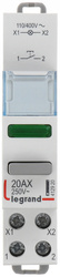 Przycisk modułowy Legrand 412920 20A 1Z z lampką LED 110/400 V zieloną