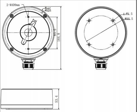 Uchwyt Puszka HIKVISION DS-1280ZJ-DM22