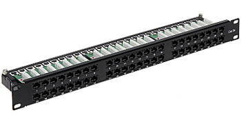 Rack 19 Patch panel 1U UTP Cat.5e 48 portów