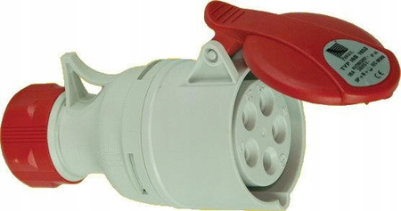 Gniazdo siłowe przenośne 16A 5P 400V IP44 Pawbol B.1040
