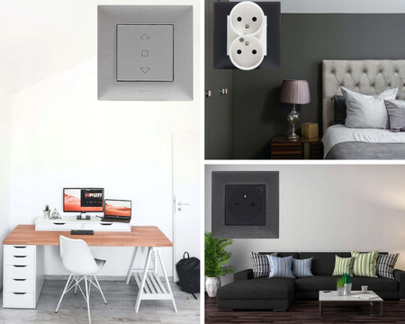 LEGRAND Niloe Step CZARNA Ramka potrójna 863593