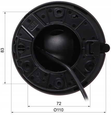 KAMERA IP IPC-HDW1439V-A-IL-BLACK Smart Dual Light - 3.7 Mpx 2.8 mm DAHUA