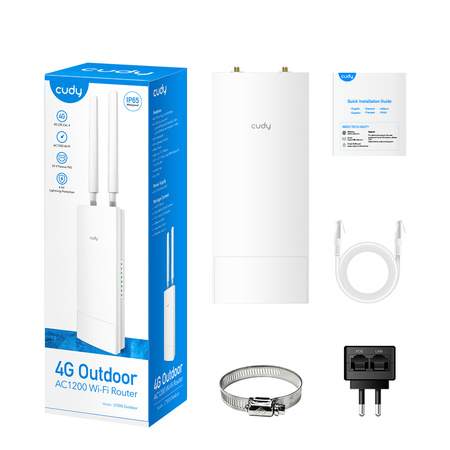 Zewnętrzny router Wi-Fi 4G AC1200, CUDY LT500 Outdoor