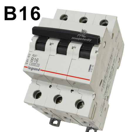 Wyłącznik nadprądowy Legrand 400 V IP20 16 A