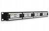 Rack 19 Patch panel 1U  UTP Cat.6e 24 portów