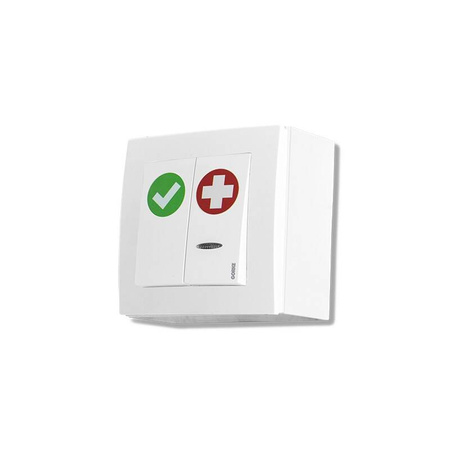 Przycisk alarm+kasownik Gorke SPR-PK2/AK/ZAS