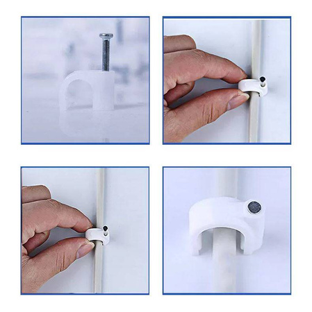 FLOP Uchwyt kabla okrągły 7mm 100szt