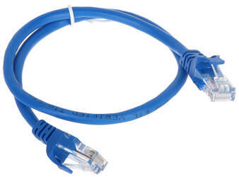 Patchcord UTP kat.5  0.5m NIEBIESKI