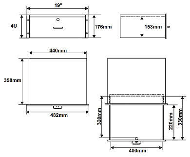 SZUFLADA RAS-R4 DO SZAFY RACK PULSAR