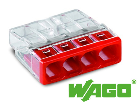 SZYBKOZŁĄCZKA WAGO NA DRUT 4x0,5-2,5mm² 100szt