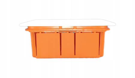 Puszka instalacyjna podtynkowa 158x127x70 OL 10004 PAWBOL z białą pokrywą