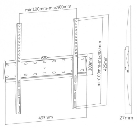 Uchwyt VESA do telewizora lub monitora 32-55