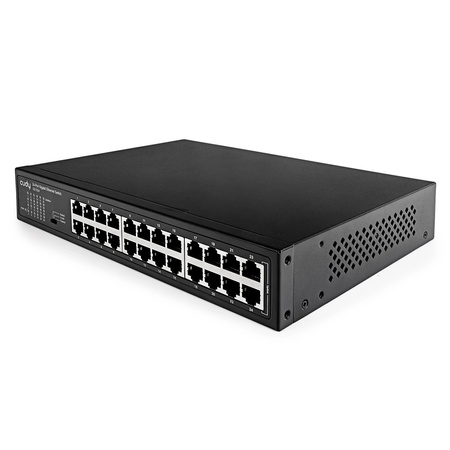 SWITCH 24-port CUDY GS1024 1Gbps 10/100/1000 metalowy do szafy RACK