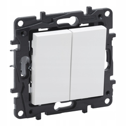 LEGRAND Niloe Step BIAŁY Łącznik podwójny świecznikowy 863105 zwierny