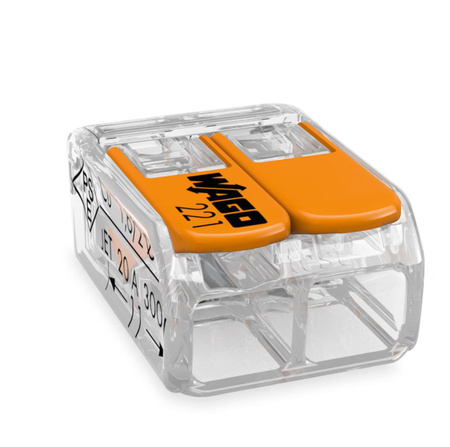 Szybkozłączka uniwersalna 2x0,2-4mm2 WAGO 221-412