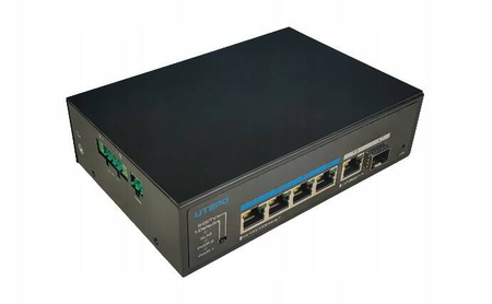 Przemysłowy 4-port POE+ switch UTEPO UTP6306TS-PSD