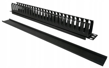 Rack 19 Organizator kabli 1U zamknięty