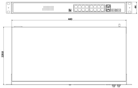 Switch Hi-PoE HIKVISION DS-3E0520HP-E Gigabit