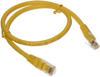 PATCHCORD RJ45/6/0.5-YELLOW 0.5&nbsp;m