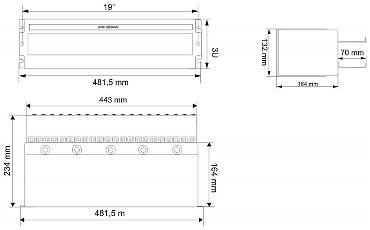OBUDOWA A19-TS-35/OB-3U/160