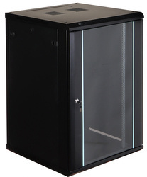 Rack 19 Szafa Rack wisząca 18U/600 Czarna-blue