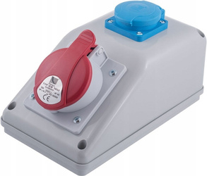 Rozdzielnica Pawbol B.325/1 R-BOX KOMPAKT 1x32A/5P 1x16A/250V z wył. 0/1