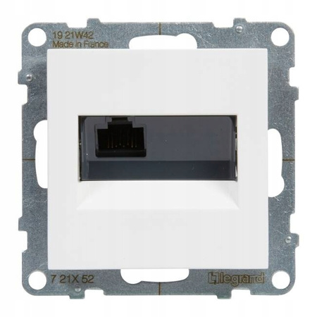 LEGRAND Suno BIAŁE Gniazdo komputerowe UTP 6 1xRJ45 KAT.6 721152