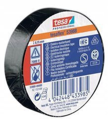 Taśma izolacyjna TESA 33m x 19mm CZARNA 53988-00008-00