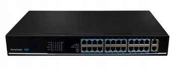 Switch 24x PoE 10/100Mbps+2x Uplink SF26P-LM Utepo