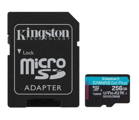 Karta microSDXC 256GB KINGSTON Canvas Go! Plus