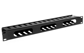 Rack 19 Organizator kabli 1U metalowy