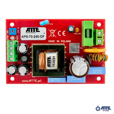 APS-70-240-OF Zasilacz sieciowy SMPS 24V 3A 72W
