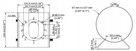 Uchwyt słupowy HIKVISION DS-1275ZJ-S-SUS