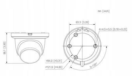 Kamera IP Dahua IPC-HDW2449TM-S-IL-0280B 4Mpx SMD