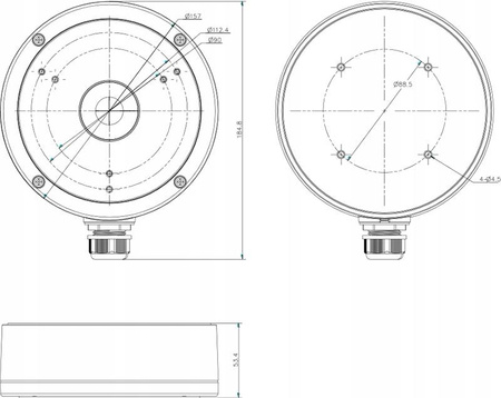 Uchwyt Puszka HIKVISION DS-1280ZJ-M