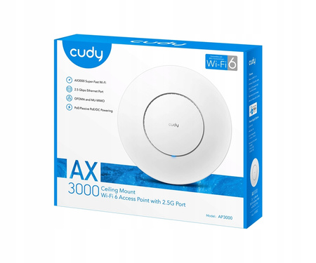 Access Point, Repeater, Router Cudy AP3000 802.11ax (Wi-Fi 6)