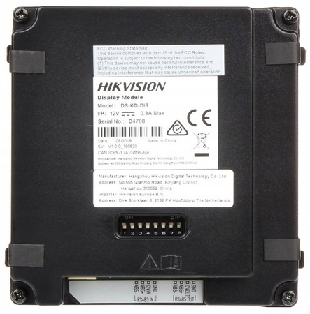 Moduł wyświetlacza HIKVISION DS-KD-DIS