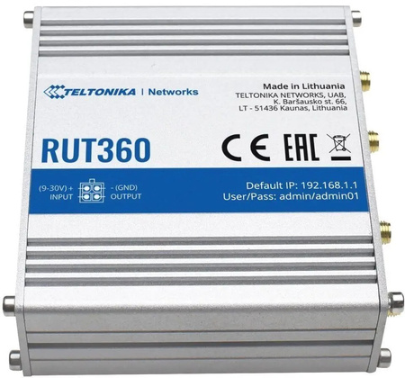 Router RUT360 LTE Cat 6, 3G, WiFi, Ethernet