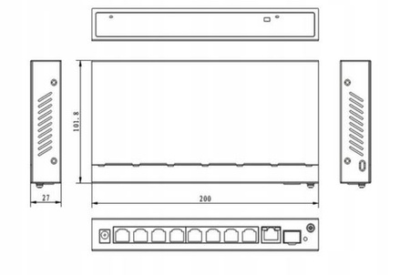 Switch 8+2 port UTEPO UTP3-GSW0802-TSP120