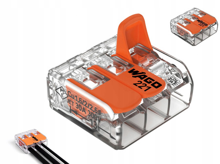 WAGO SZYBKOZŁĄCZKA 3x0,5-6mm2 221-613 30 szt.