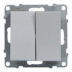 LEGRAND Suno ALUMINIUM Łącznik schodowy podwójny 721308