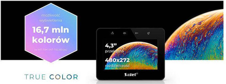 Manipulator dotykowy 7 SATEL INT-TSH2-W biały