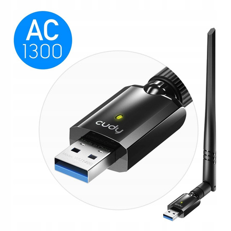 ZEWNĘTRZNA KARTA SIECIOWA WIFI USB CUDY WU1400