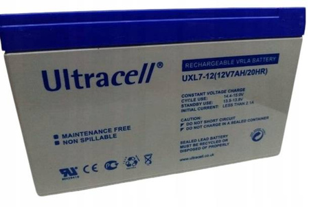 Akumulator 12V 7Ah Ultracell UXL