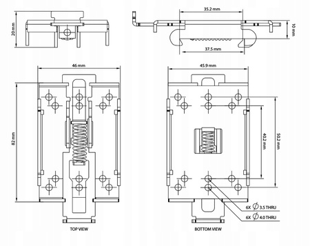 Teltonika PR5MEC00 Uchwyt na szynę DIN